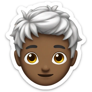 Cute anime boy sticker