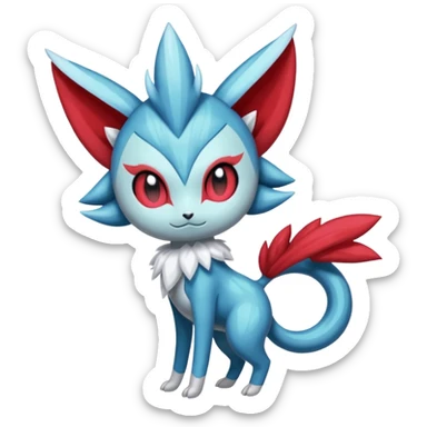 Meloetta-Weavile-Pokémon-Fakémon-creature sticker