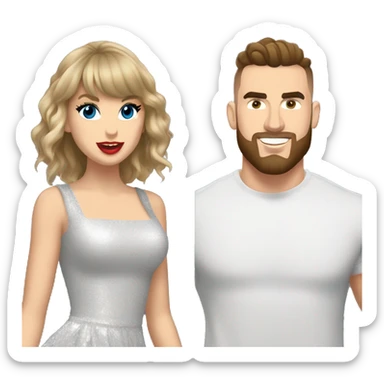 taylor swift and travis kelce sticker
