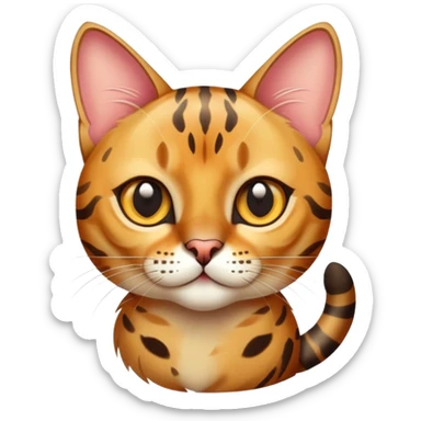 A Bengal cat sticker