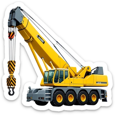 Crane - Liebherr LTM 1200-5.1 (Model Year: 2022) (Iconic colour: Yellow) sticker