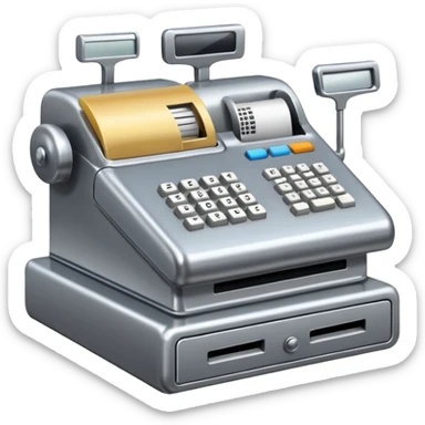 POV of a cash register sticker