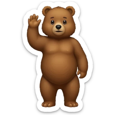 bear animal sticker