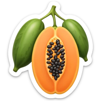 papaya fruit sticker