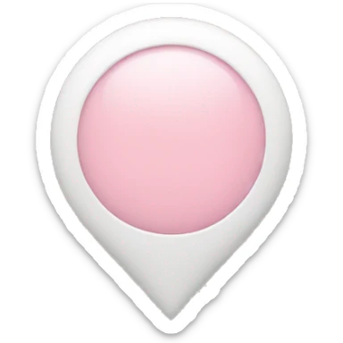 A pastel pink location pin sticker