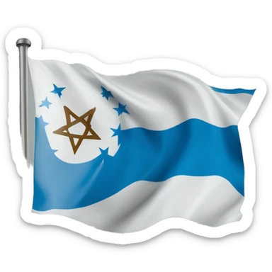 East turkistan flag sticker