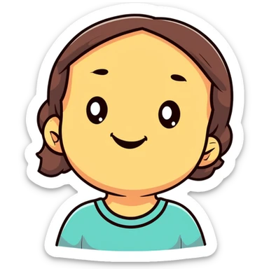 naughty girl making mischief sticker