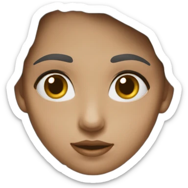 Fille qui fait un clin d'œil cœur sticker