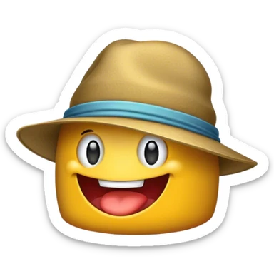 A mimic with a hat sticker