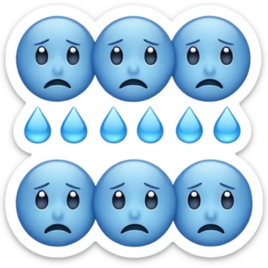 😇Emojis de triste sticker
