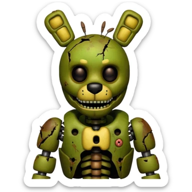 extremely accurate Springtrap from five nights at Freddy’s 3 sticker