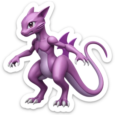 Miraidon-Genesect-Mewtwo-Fakémon-hybrid-creature (full body)  sticker