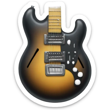 electro guitar sticker