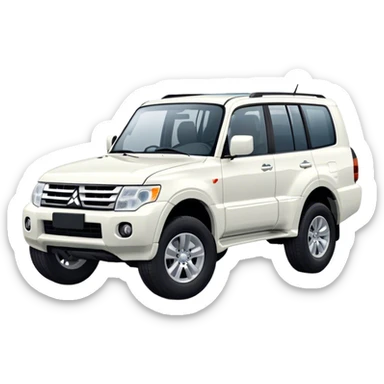 Mitsubishi Pajero - Mitsubishi (Model Year: 2021) (Iconic colour: White) sticker