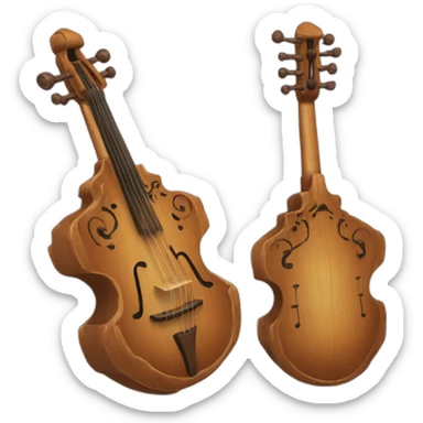 Erlandskian Terminian Kahjaha String Instrument Ethnic sticker