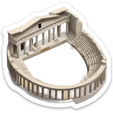 Greek Epidauros theatre sticker