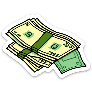 Cash sticker