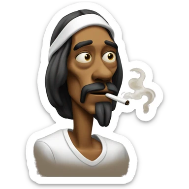 snoop dog smoking sticker