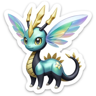 Meloetta-Amaura-Giratina-Pokémon-Fakémon-fusion-hybrid-creature sticker