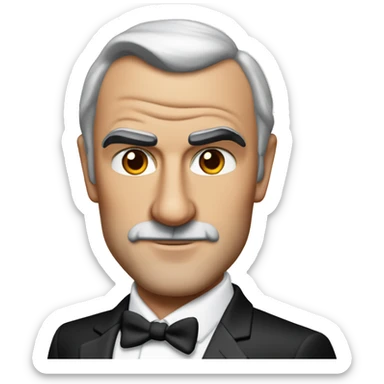 Sean Connery as James Bond detailed sticker