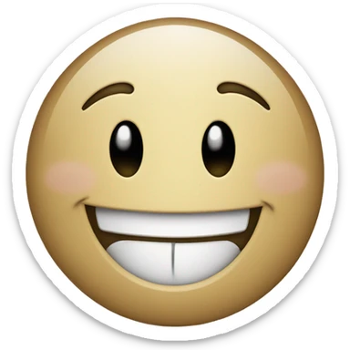 laughing emoji with a sad smile sticker