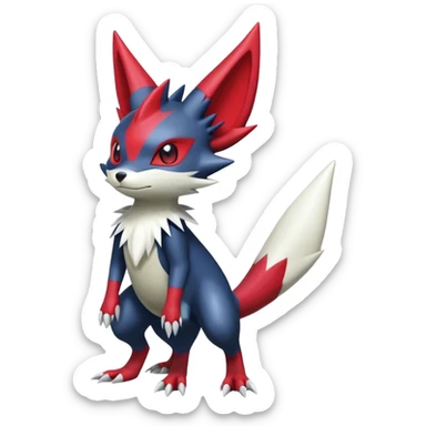  Weavile-Sneasel-Zangoose-hybrid (Full body) sticker