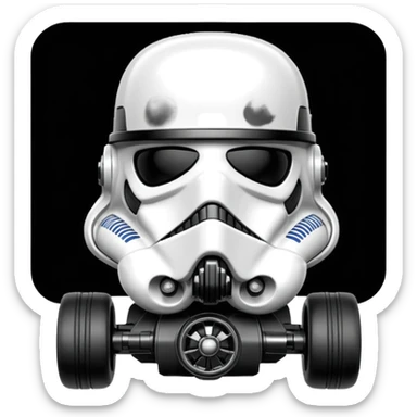 Hot wheel.Star Wars racer verse death trooper. 1car sticker