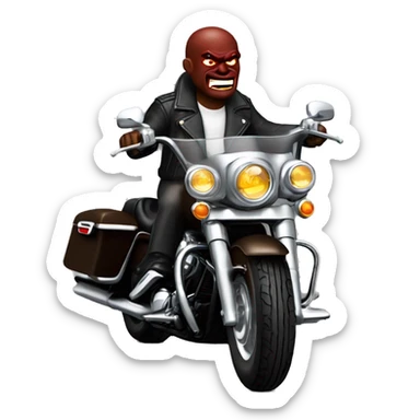 Devil riding a dark brown Electra Glide harley davidson  sticker