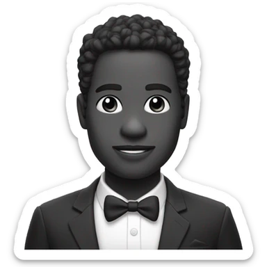 🆎 black and white sticker