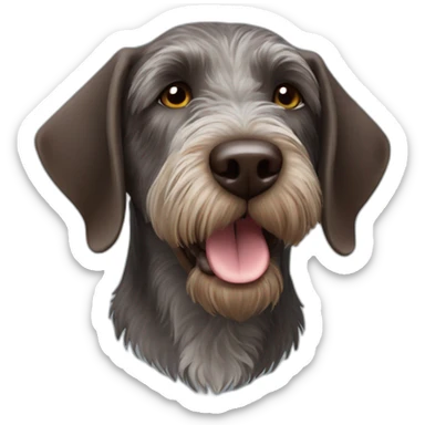 German Wirehaired Pointer dog sticker