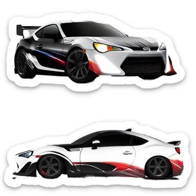 Open wheel Formula One style, 2013 Scion fr-s themed,Darth Vader’s race car, light saber headlights, no fenders  sticker