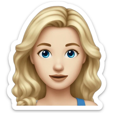 beautiful-young-women,dirty-blonde-hair,pale-skin,dark-blue-eyes sticker