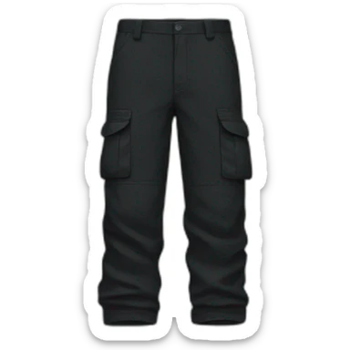 A black cargo pant sticker