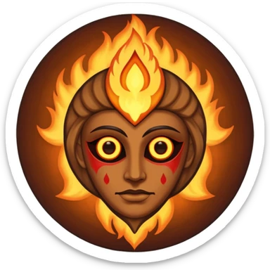 Occult symbol burned into skin, glowing embers, ritual ownership sticker