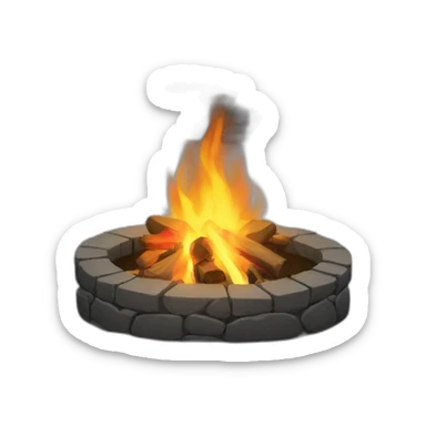 christmas firepit sticker