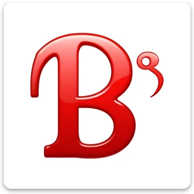 General emoji for an icon logo. letters 'S' and 'R' next to each other. Red color sticker