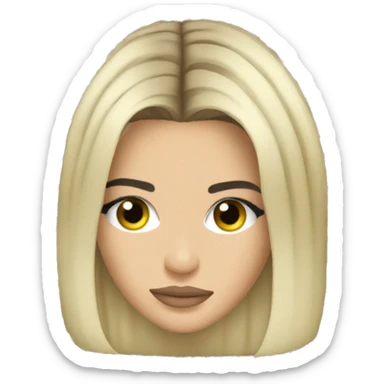 kendall jenner with blonde hair sticker