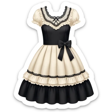 Lolita dress, chanel sticker