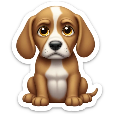 Sad puppy side eye sticker