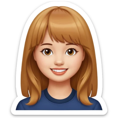 Debby Ryan with straight bangs sticker