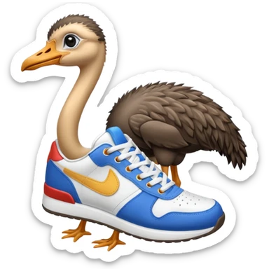 emojis.com ostrich-in-sneakers sticker