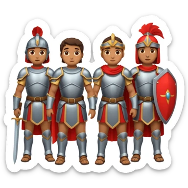  cartagines grupo de 4 cuerpo completo sticker