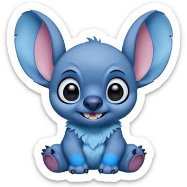 Q stitch sea realista pero como en la pelicula sticker
