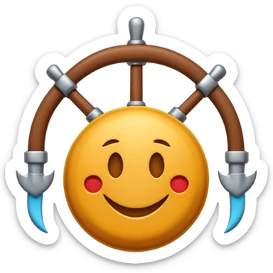 Je veux un emoji encre dans ce style là : ⚓ je veux qu’il représente sentimental par un bœuf : 🪢 sticker