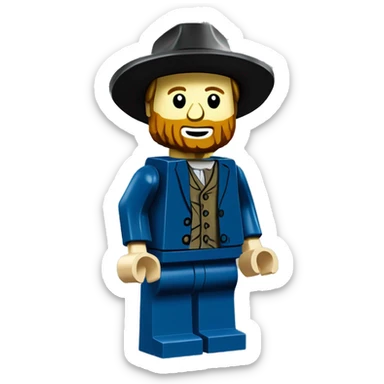 vincent van gogh lego full body sticker