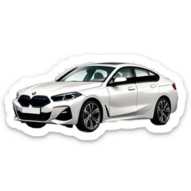 bmw 2025 430i x drive gran coupe. white exterior. red and black leather interior. shadowline package. m sport package sticker