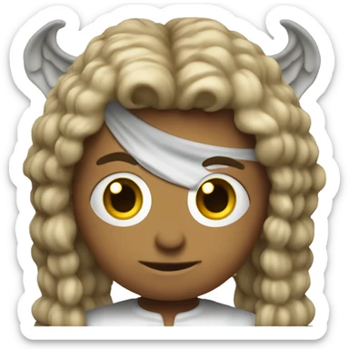 Mitad diablo mitad ángel  sticker