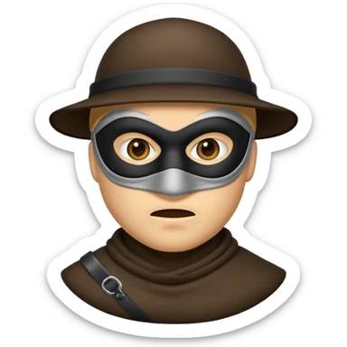 make a robber emoji sticker
