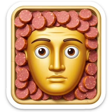  grecian Statue fine art made of spam meat sticker