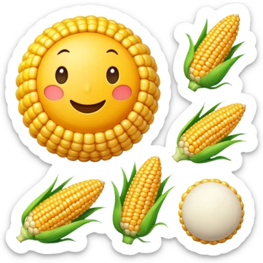 Corn ball sticker
